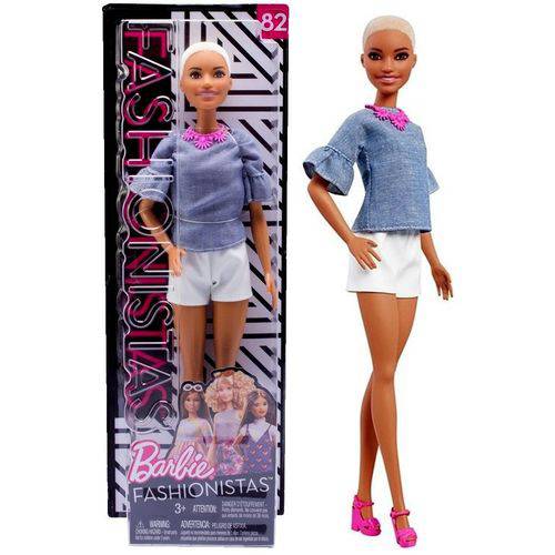 Boneca Barbie Fashionista 82 Cabelo Joãozinho Moderna Mattel