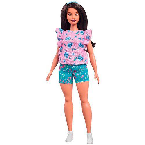 Boneca Barbie Fashionistas 78 Floral Frills Curvy FBR37 - Mattel