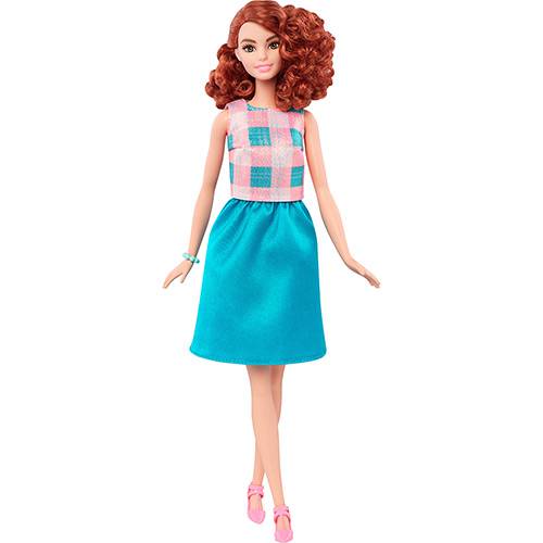 Boneca Barbie Fashionistas Terrific Teal Ruiva Tell - Mattel