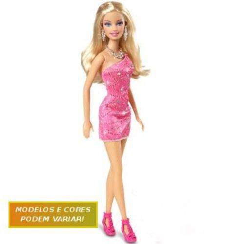 Boneca Barbie Glitter Mattel T7580 Plást
