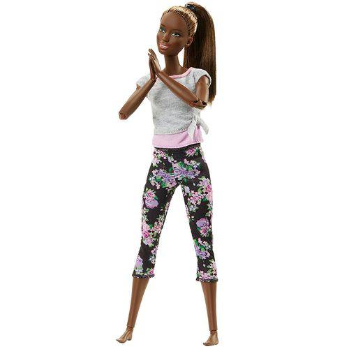 Boneca Barbie Made To Move (Feita para Mexer) Negra DHL81 - Mattel