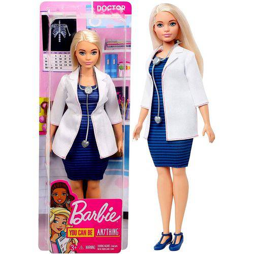 Boneca Barbie Profissões Doutora Médica Plus Size - Mattel