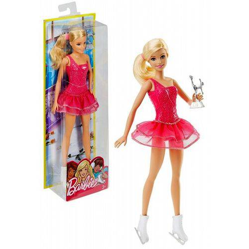 Boneca Barbie Profissões Patinadora Artística no Gelo Mattel