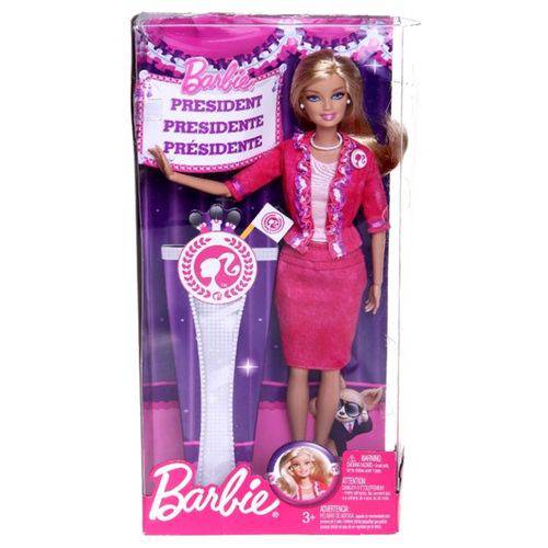Boneca Barbie Quero Ser Presidente Mattel / Ano 2011