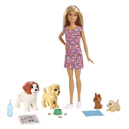 Boneca Barbie Treinadora de Cachorrinhos FXH08 Mattel Colorido