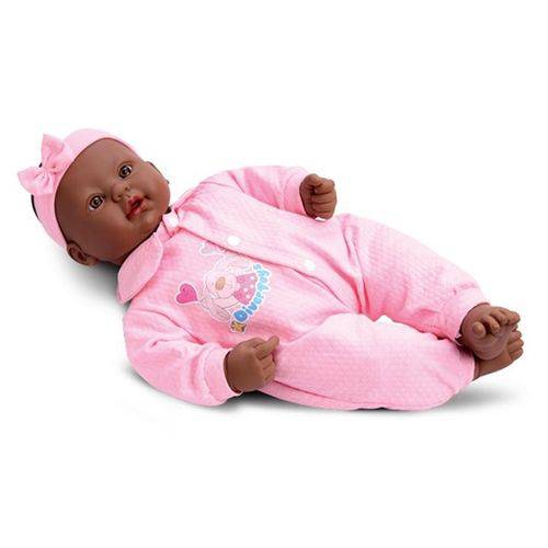 Boneca Bebê Coleção Negra Emite Sons Divertoys