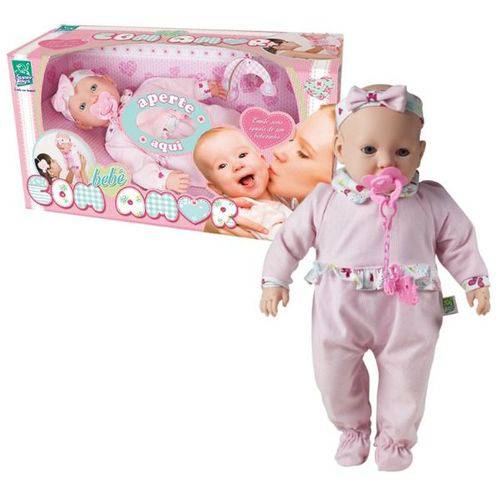 Boneca Bebê com Amor Super Toys - 258