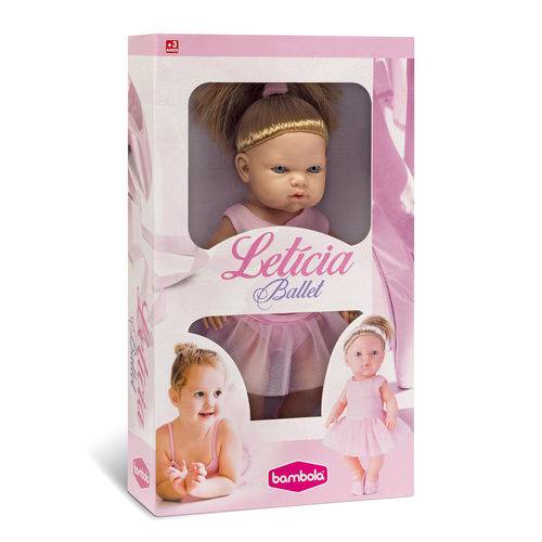 Boneca Bebê Letícia Ballet Bambola 36 Cm