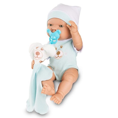 Boneca Bebezinho Real Azul - Roma - ROMA JENSEN