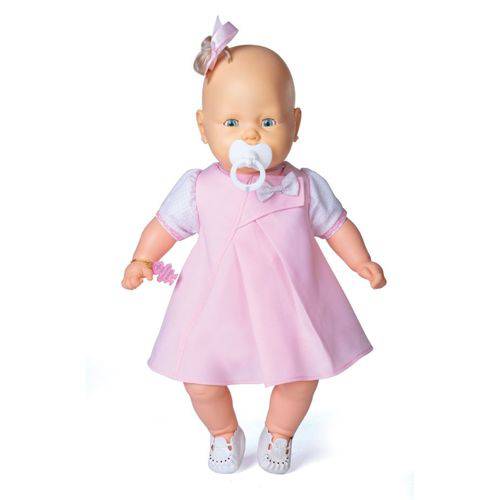 Boneca Bebezinho Vestido Rosa Claro - Estrela