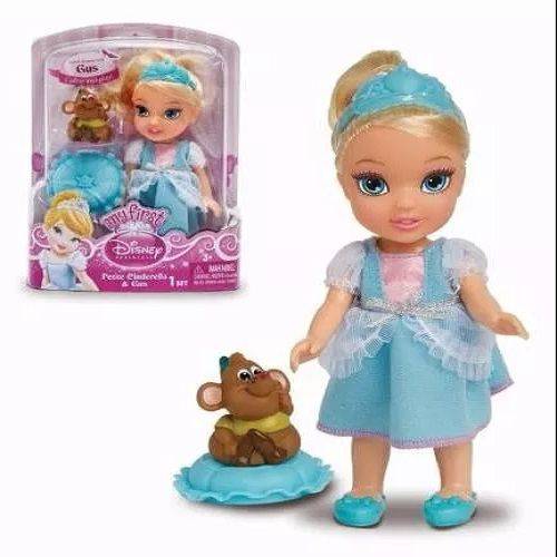 Boneca Cinderela com Pet Minha Primeira Princesa Disney Mimo