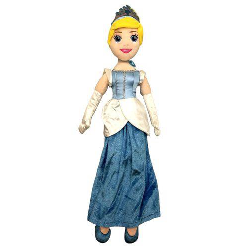 Boneca de Pelúcia Grande Princesa Cinderela 55cm - Disney