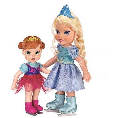 Boneca Elsa 6 e Anna 4brincam na Neve Sunny