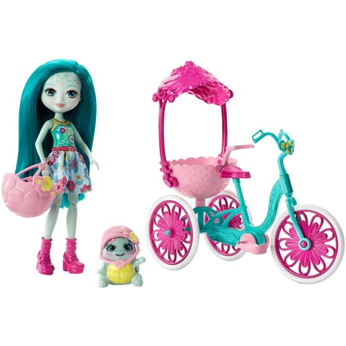 Boneca - Enchantimals - Bicicleta para Dois - Taylle Turtle