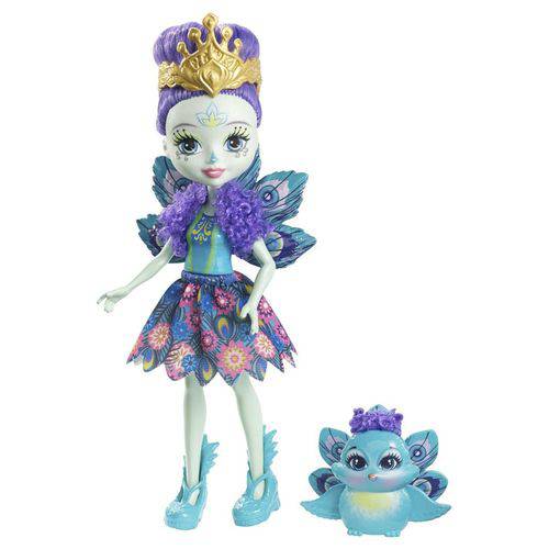 Boneca Enchantimals com Bichinho Mattel Patter Peacock
