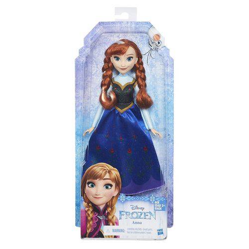 Boneca Frozen Disney Classica Anna 28 Cm - Hasbro