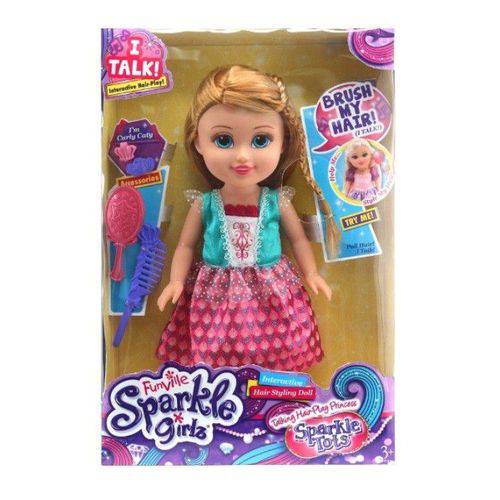 Boneca Funville Sparkle Girlz Pequena Brilhante Princesa Pati 4221 - Dtc