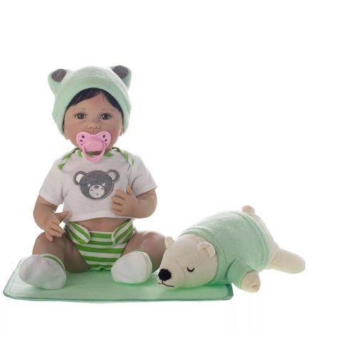 Boneca Laura Newborn Artur - Bebê Reborn - Shiny Toys
