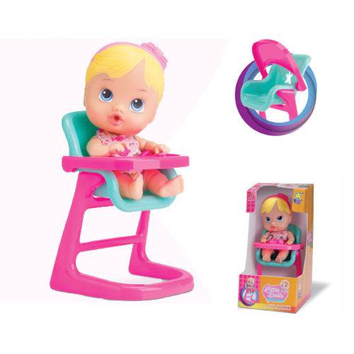 Boneca Little Dolls Cadeirão Diver Toys