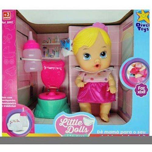 Boneca Little Dolls Faz Xixi 8002 Divertoys