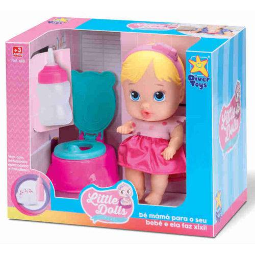 Boneca Little Dolls Faz Xixi Diver Toys