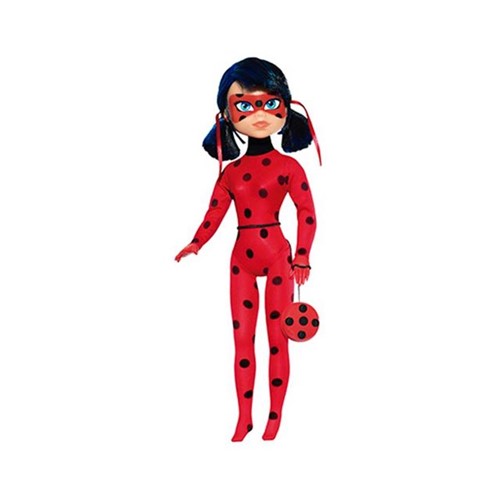 Boneca Miraculous Ladybug com Ioiô Baby Brink Vermelho