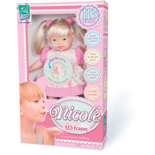 Boneca Nicole 113 Frases - Super Toys