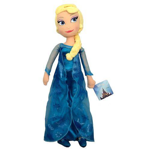 Boneca Pelúcia Princesa Elsa 50cm Frozen Disney - Long Jump