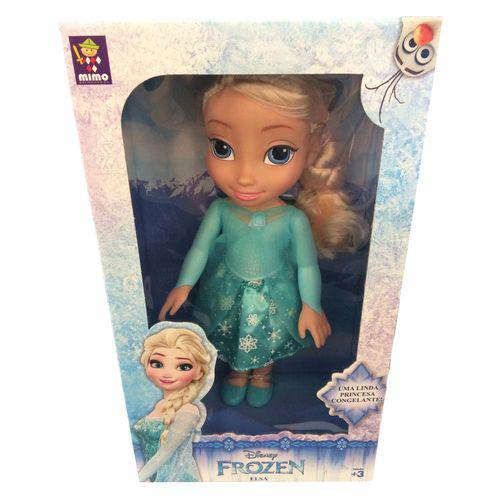 Boneca Primeira Princesa Disney Elsa Frozen 30cm Mimo 6370