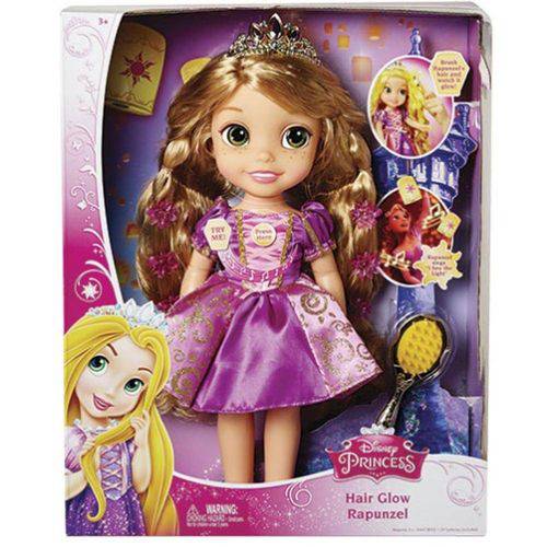 Boneca Princesa Rapunzel Cabelos Brilhantes - Sunny