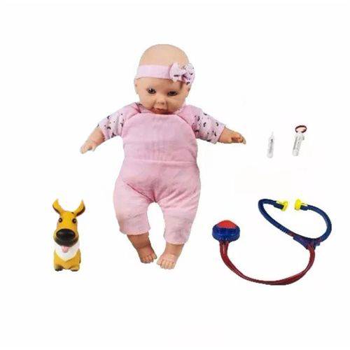 Boneca Pup Baby com Laço Veterinária - Bee Toys