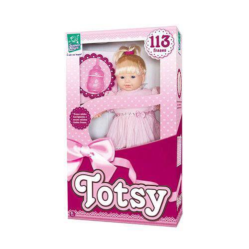 Boneca Totsy 113 Frases C/cabelo Super Toys