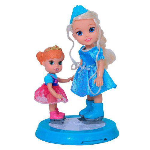 Bonecas Disney Frozen - Anna 15 Cm + Elsa 10 Cm - Sunny