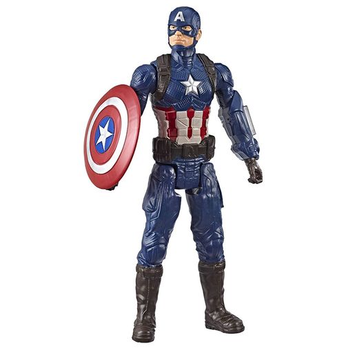 Boneco Avengers - Titan Hero Power 2.0 - Capitão América - Hasbro