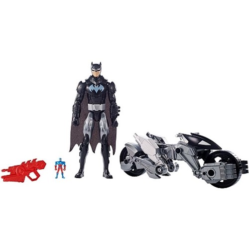 Boneco Batman & Batmoto Transformável - Liga da Justiça Dxx16 - MATTEL