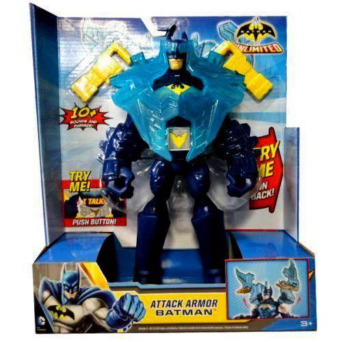 Boneco Batman Herói Armadura com Luz e Som - Mattel