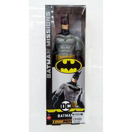 Boneco Batman Missions 30cm Liga da Justiça 30cm - Mattel Fvm70