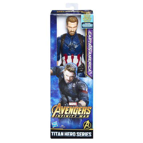 Boneco Captain America Marvel Titan Hero Series - Hasbro