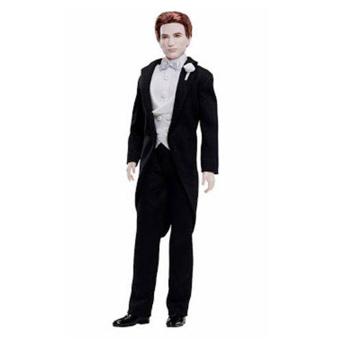 Boneco Colecionável Edward Cullen Noivo - Amanhecer - a Saga Crepúsculo - Casamento com a Noiva Bella Swan - Barbie Collector - Mattel