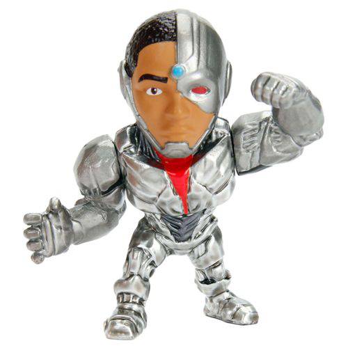 Boneco Cyborg Liga Dc Comics 6 Cm Metals Die Cast Jada Toys