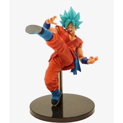 Boneco de Ação Action Figure Dragon Ball Super Goku Cabelo Azul Blue Special