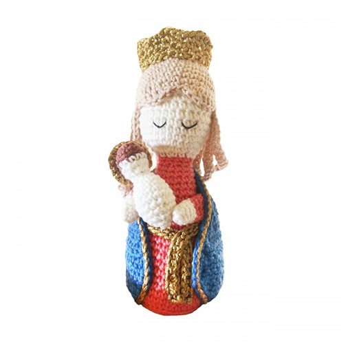 Boneco de Crochê - Nossa Senhora Auxiliadora | SJO Artigos Religiosos