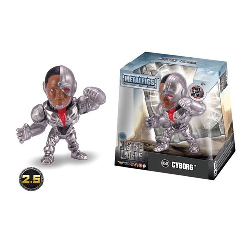 Boneco de Metal Liga da Justiça - Cyborg 6cm - Jada Toys - Dtc - DTC