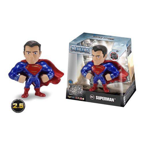 Boneco de Metal Liga da Justiça - Super Homem 6cm - Jada Toys - Dtc