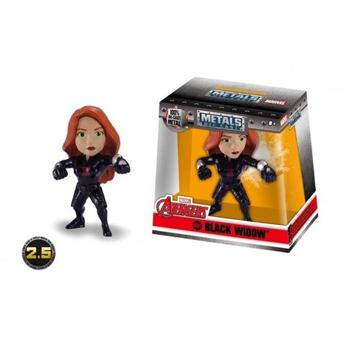 Boneco de Metal Vingadores - Black Widow 6cm - Jada Toys - Dtc - DTC