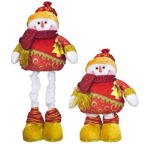 Boneco de Neve Natal 50cm com Pernas Extensivas Excelente Qualidade #1621b