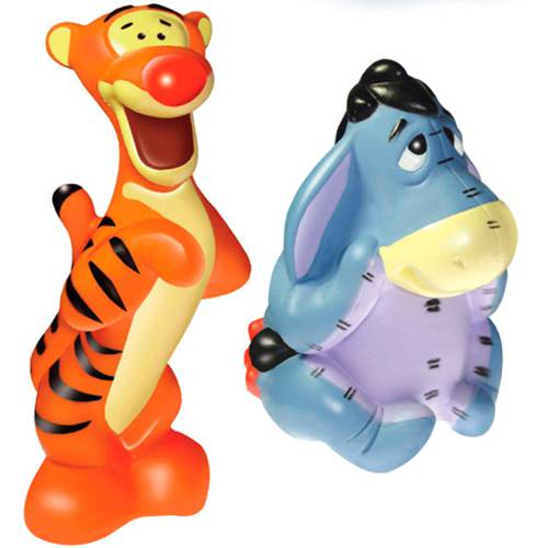 Boneco de Vinil Pooh Disney - Tigrão e Ió - Lider