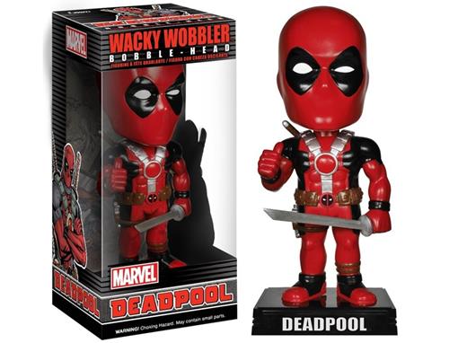Boneco Deadpool Wacky Wobbler Marvel Funko - Minimundi.com.br