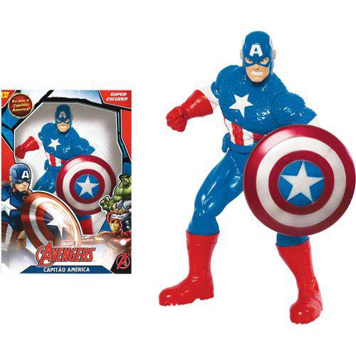 Boneco e Personagem Capitao America Avengers 55cm.
