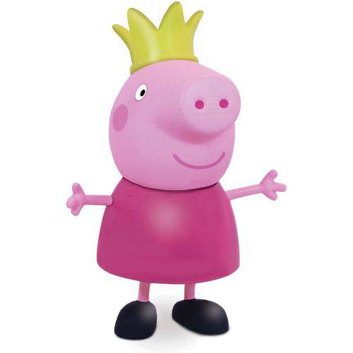 Boneco e Personagem Peppa Pig Princesa Vinil 15cm. Elka